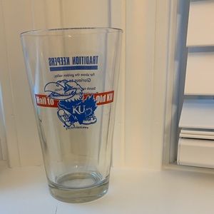 University of Kansas Jayhawks Hail KU Pint Glass
